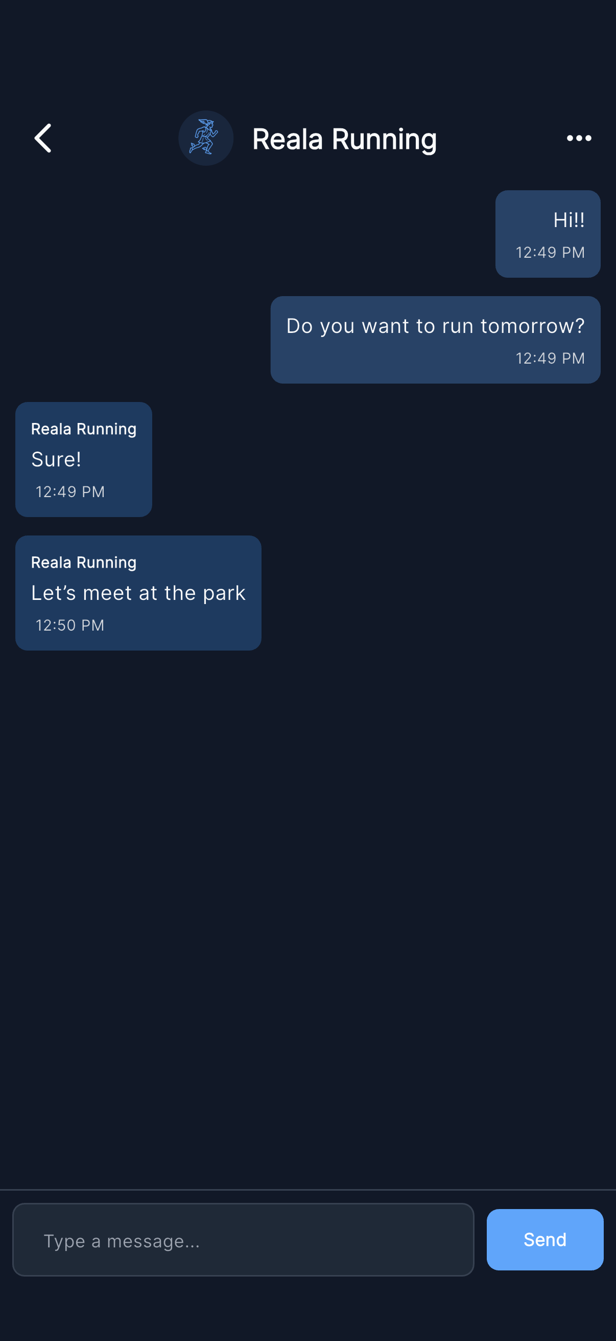 Chat with your running partner