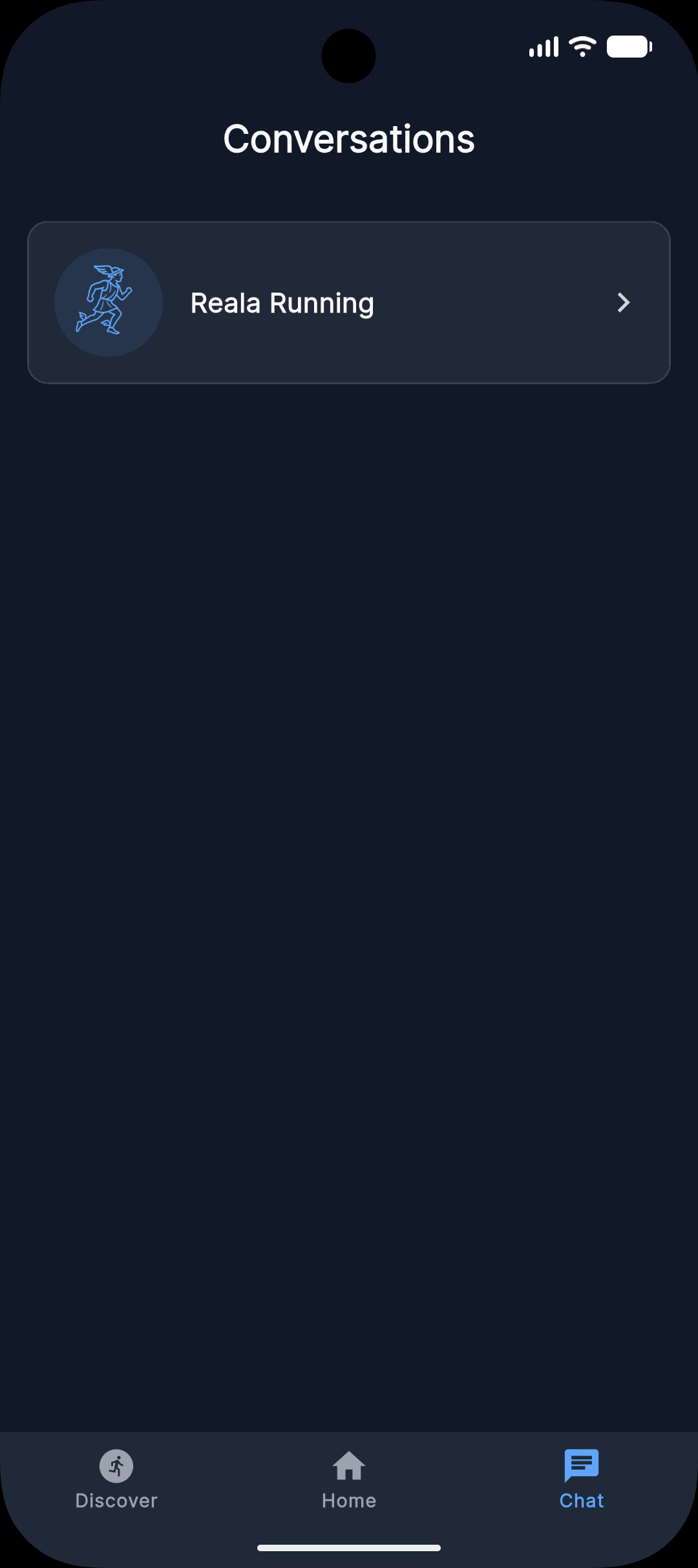 Conversations list - your matches